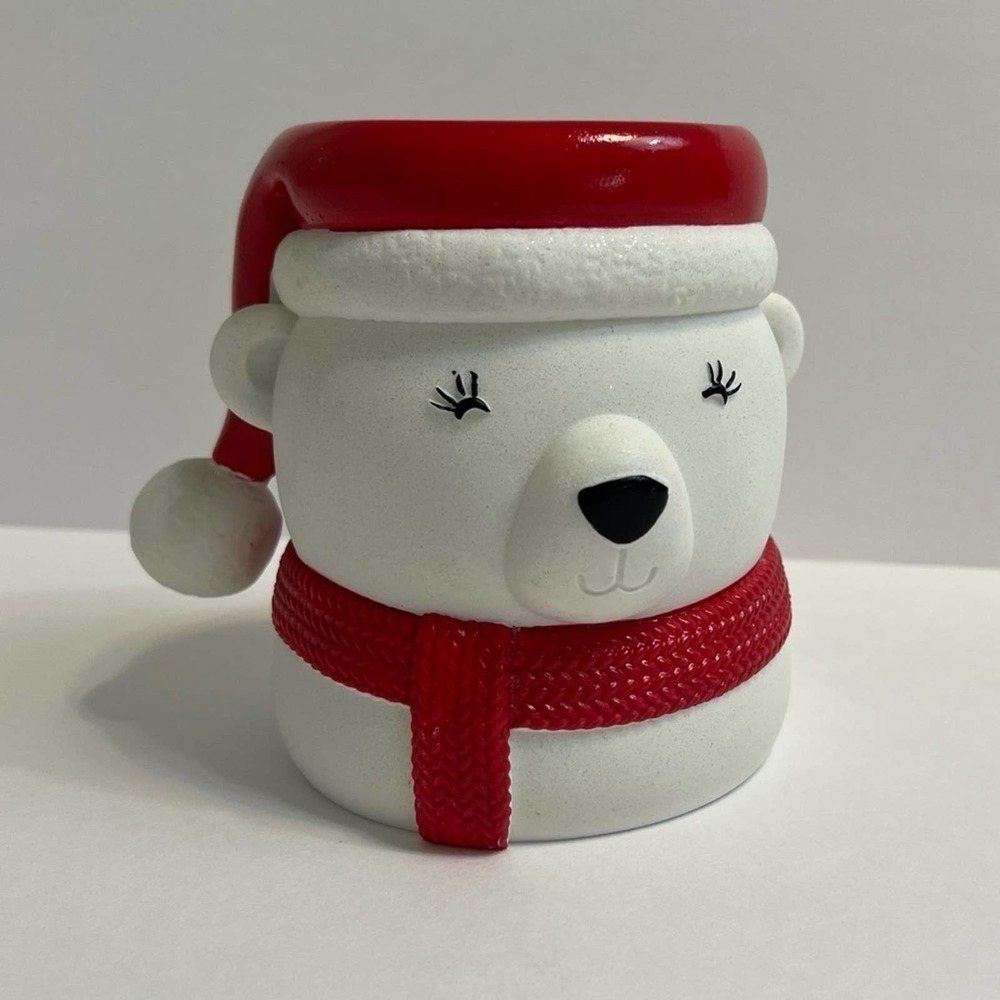 Bath &‎ Body Works Christmas Holiday Santa Polar Bear Foaming Soap Holder